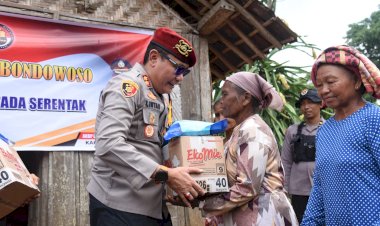 Colling-System-Pasca-Pilkada,-Polres-Bondowoso-Gelar-Baksos-di-Desa-Terpencil
