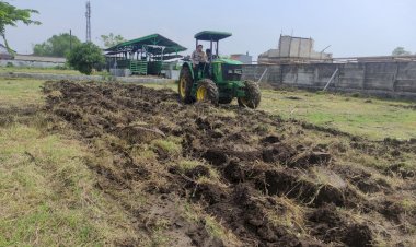 Wujudkan-Ketahanan-Pangan-Polisi-di-Sidoarjo-Buka-Lahan-Tidur-Jadi-Produktif-Ditanami-Jagung