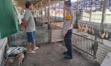 Bhabinkamtibmas-Desa-Plumbon-Porong-Dukung-Warga-dalam-Upaya-Swasembada-Pangan-Mandiri