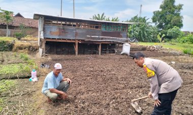 Bhabinkamtibmas-Desa-Jiken-Silaturahmi-dengan-Pemilik-Lahan-P2B
