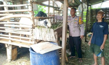 Polisi-Sidoarjo-Cek-Lahan-Peternakan-Warga,-Dukung-Swasembada-Pangan