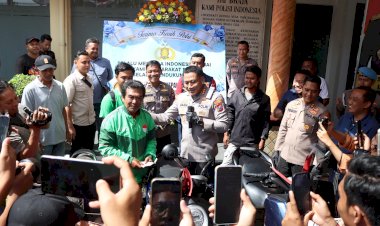 Polresta-Banyuwangi-Bongkar-Sindikat-Curanmor,-Empat-Tersangka-Diamankan