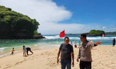 Polres-Malang-Tingkatkan-Patroli-Wisata-Pantai-Saat-Libur-Panjang